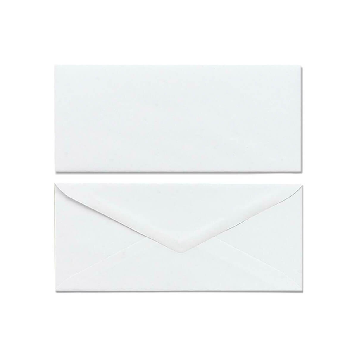 Plain 100 Pack White Envelopes Basic